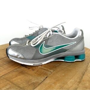 Nike Women's Silver Gray Teal Athletic Shoes